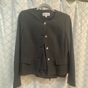 Calvin Klein Full Pantsuit Blazer and Slacks suit size 8
